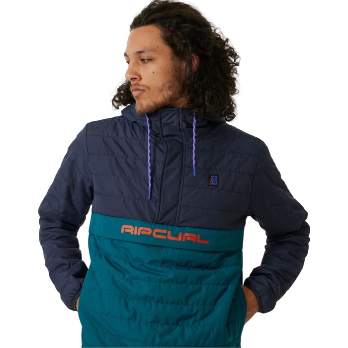 2024 Rip Curl Mens Search Anorak Puffer 01HMJA - Purple Night